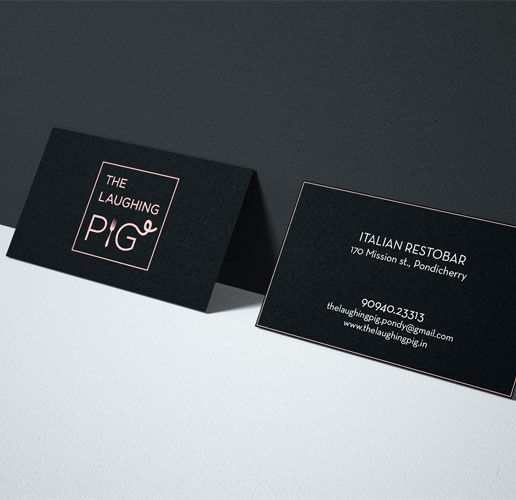 The Laughing Pig Business Cards
